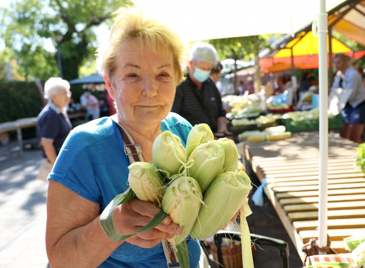 Csemegekukorica a szegedi Mars téri piacon