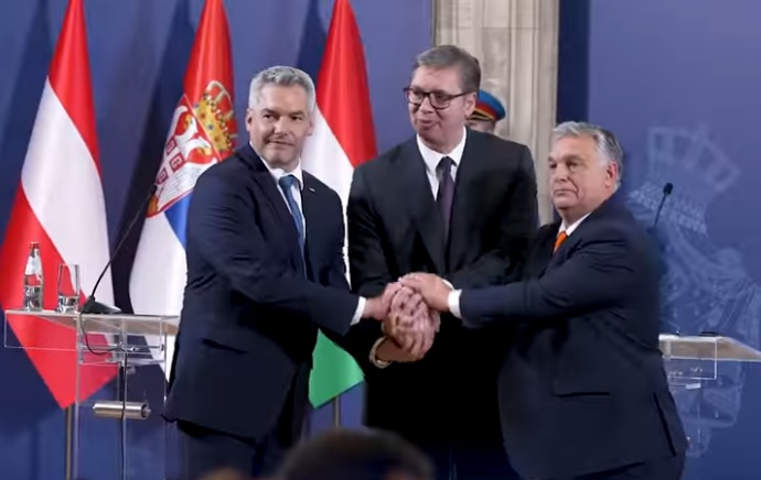 Magyar-osztrák-szerb csúcstalálkozó Belgrádban