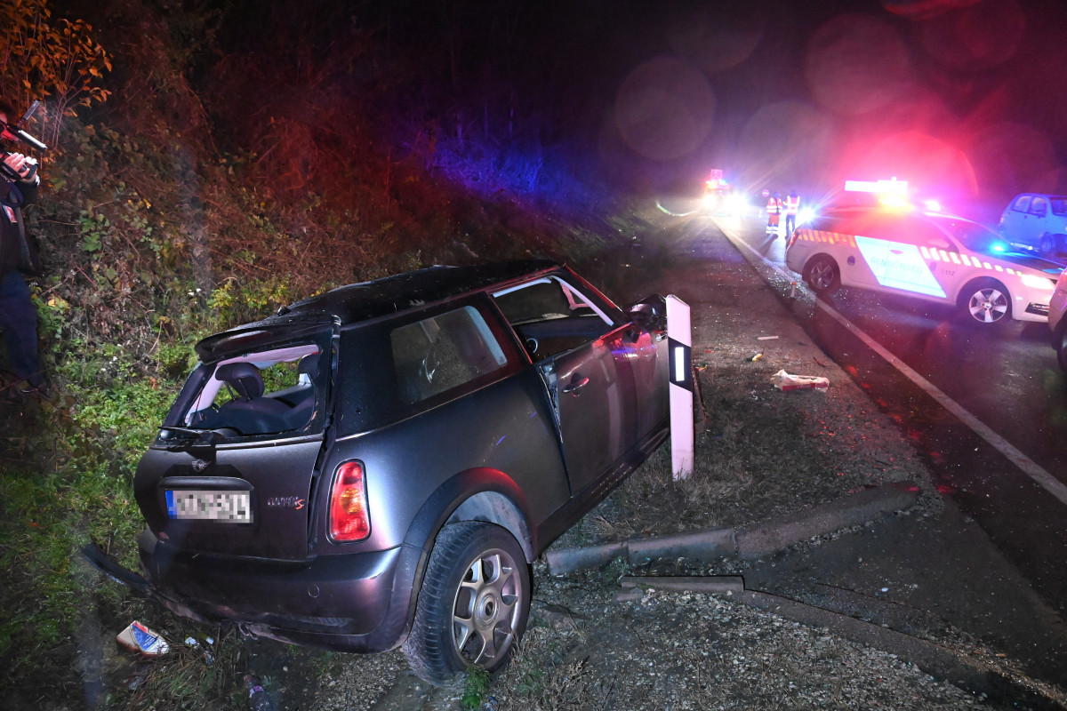 árokba hajtó sofőr