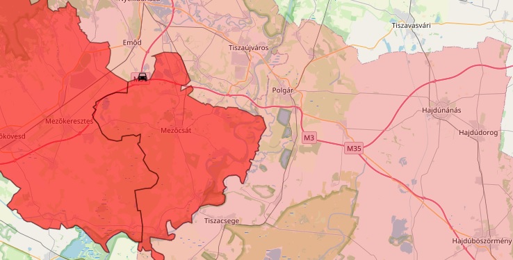 Mezőcsáti baleset az M3-ason