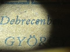 Tanczer-hegedű Debrecen