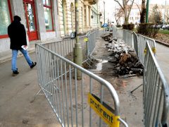 Szeged, MVM, áram, elektromos vezeték, csere, javítás, bontás, Széchenyi tér