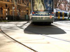 Szeged, Tram train, vasútvillamos, közlekedés, tömegközlekedés, utazás, MÁV , sín