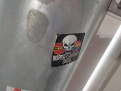 Szurkolói matricák a kisvárdai stadionban