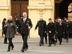 Szeged, március 15., Széchenyi tér, megemlékezés, városháza