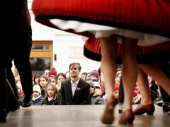 Szeged, március 15., Klauzál tér, megemlékezés, néptánc, tánc