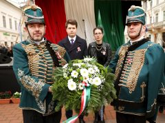 Szeged, március 15., Klauzál tér, megemlékezés