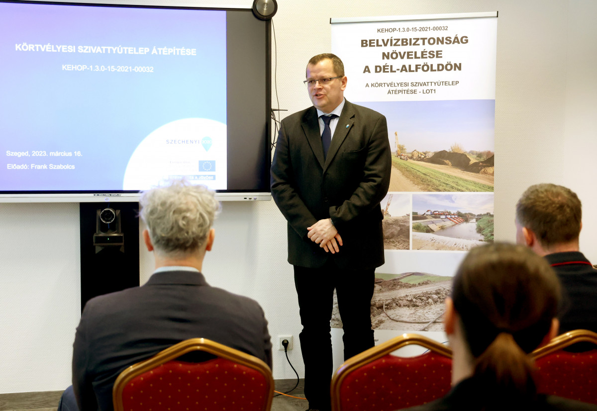 Szeged, belvízbiztonság, Körtvélyesi szivattyútelep, Kozák Péter, ATIVIZIG, Vízügy