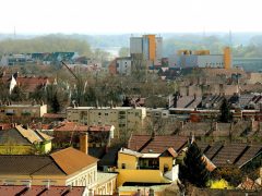 Szeged, Szent István tér, víztorony, kiállítás, látkép, város, Pick Szeged Zrt.