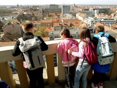 Szeged, Szent István tér, víztorony, kiállítás, látkép, város