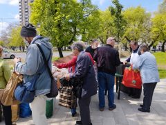 Ételosztás Debrecenben