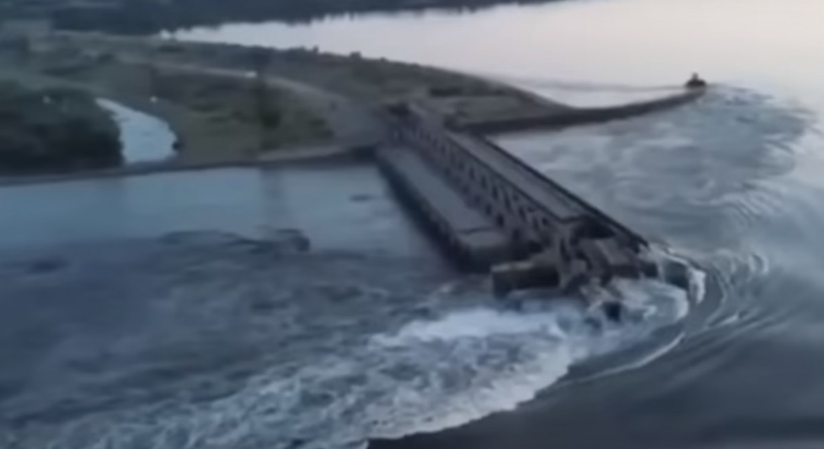 Nova Kahovka-i víztározó gátja