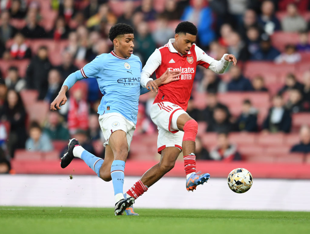 Michael Okeke (balra) tavaly ősszel mutatkozott be a magyar korosztályos válogatottban. Fotó: MTI/Szigetvári Zsolt