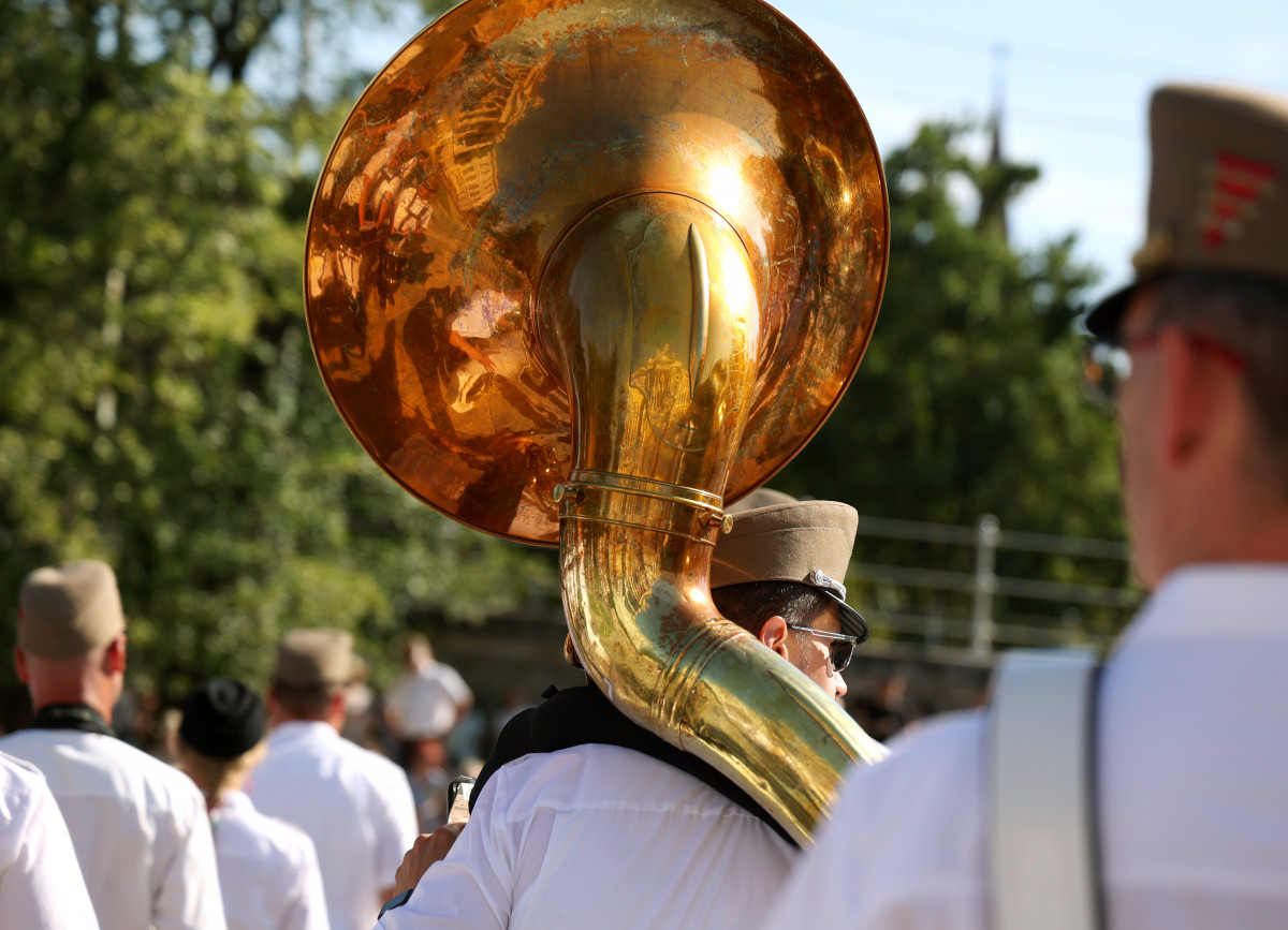 Szeged, Katonazenekari Fesztivál, Móra park, fúvósok, zene, szórakozás