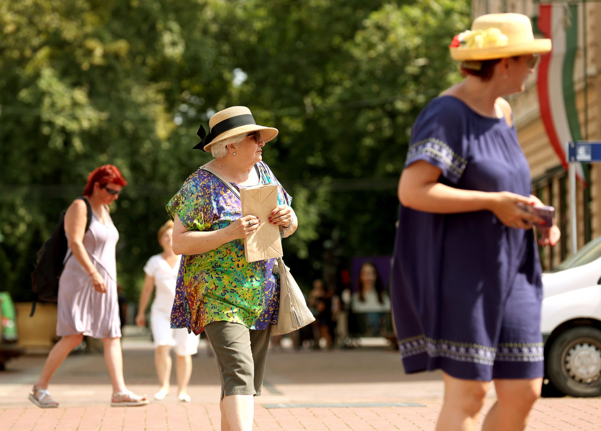 Szeged, nyár, meleg, kánikula, hőség, hőségriasztás, időjárás