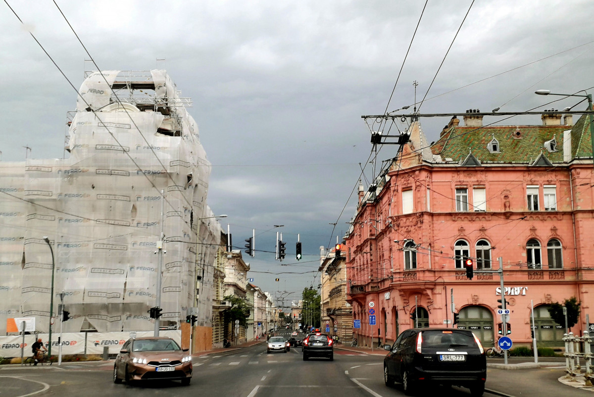 Szeged, időjárás, vihar, felhő, nyár, Híd utca