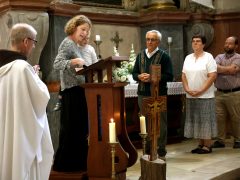 Szeged, Havas Boldogasszony búcsú, alsóvárosi ferences plébánia, alsóvárosi Havas Boldogasszony templom, templom, vallás, egyház, búcsú, mise