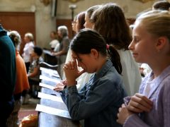 Szeged, Havas Boldogasszony búcsú, alsóvárosi ferences plébánia, alsóvárosi Havas Boldogasszony templom, templom, vallás, egyház, búcsú, mise