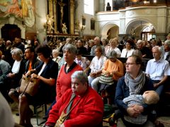 Szeged, Havas Boldogasszony búcsú, alsóvárosi ferences plébánia, alsóvárosi Havas Boldogasszony templom, templom, vallás, egyház, búcsú, mise