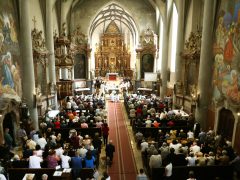 Szeged, Havas Boldogasszony búcsú, alsóvárosi ferences plébánia, alsóvárosi Havas Boldogasszony templom, templom, vallás, egyház, búcsú, mise