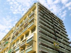 Szeged, szegedi szecesszió múzsája, Székely sor, tízemeletes ház, panel, falfestés