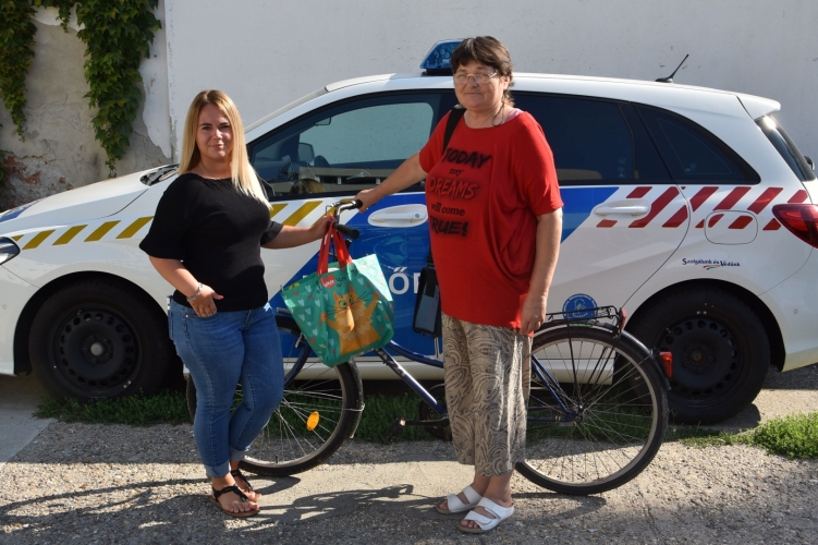 visszakapott kerékpár