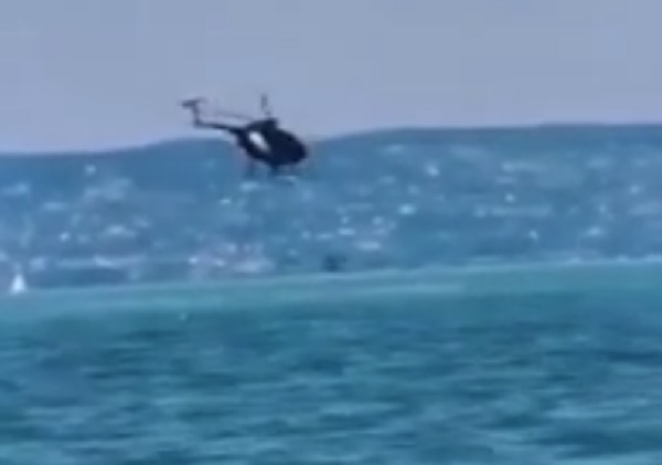 A Balatonba zuhant egy rendőrségi helikopter