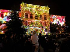 Szeged, Szegedi Tudományegyetem, 27. Őszi Kulturális Fesztivál, megnyitó, kultura, fényfestés, rektori, egyetem