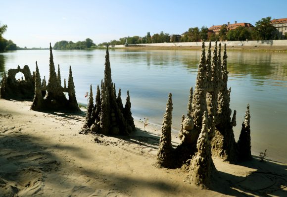 Szeged, homokkastély, homok, Lapos, Tisza
