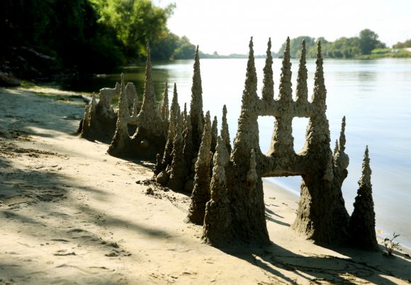 Szeged, homokkastély, homok, Lapos, Tisza