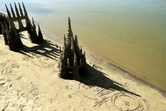 Szeged, homokkastély, homok, Lapos, Tisza