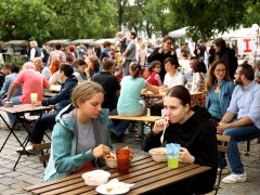 Szeged, V. Szent Ferenc jótékonysági főzés, főzés, adomány, jótékonyság, Mátyás tér