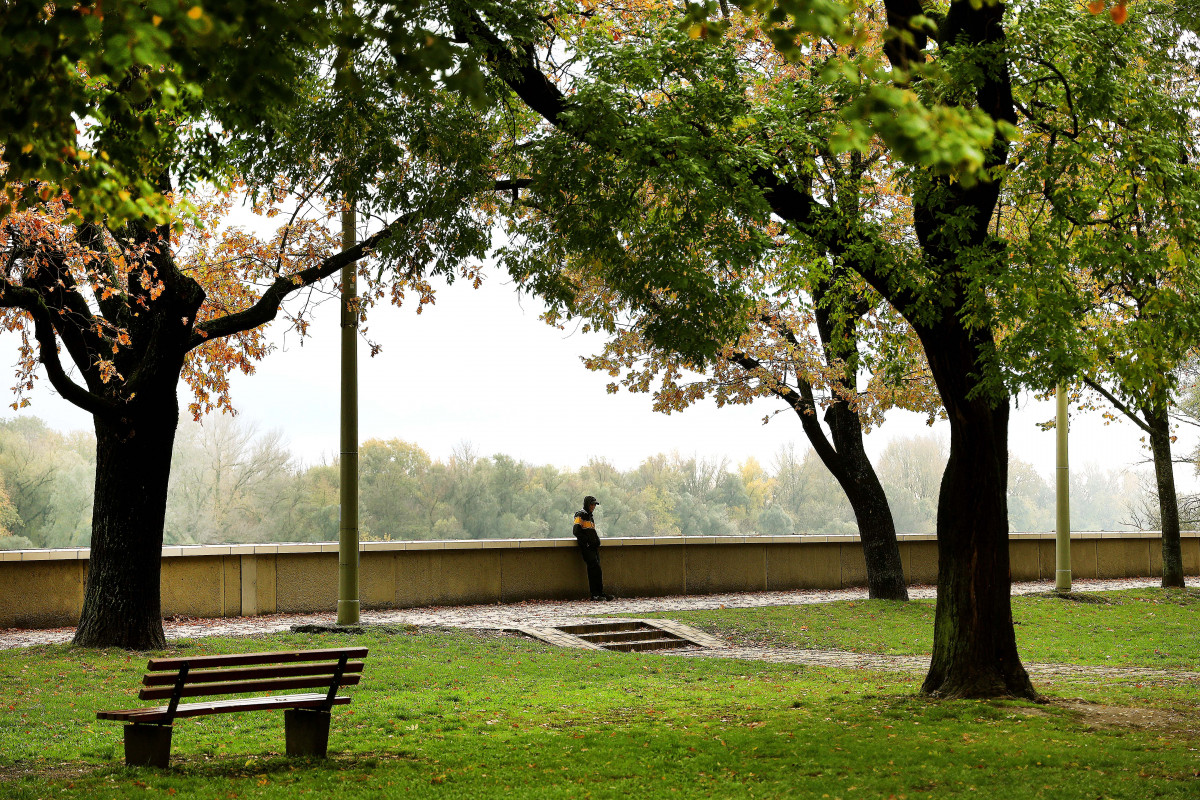 Szeged, borongós, eső, időjárás, november, ősz