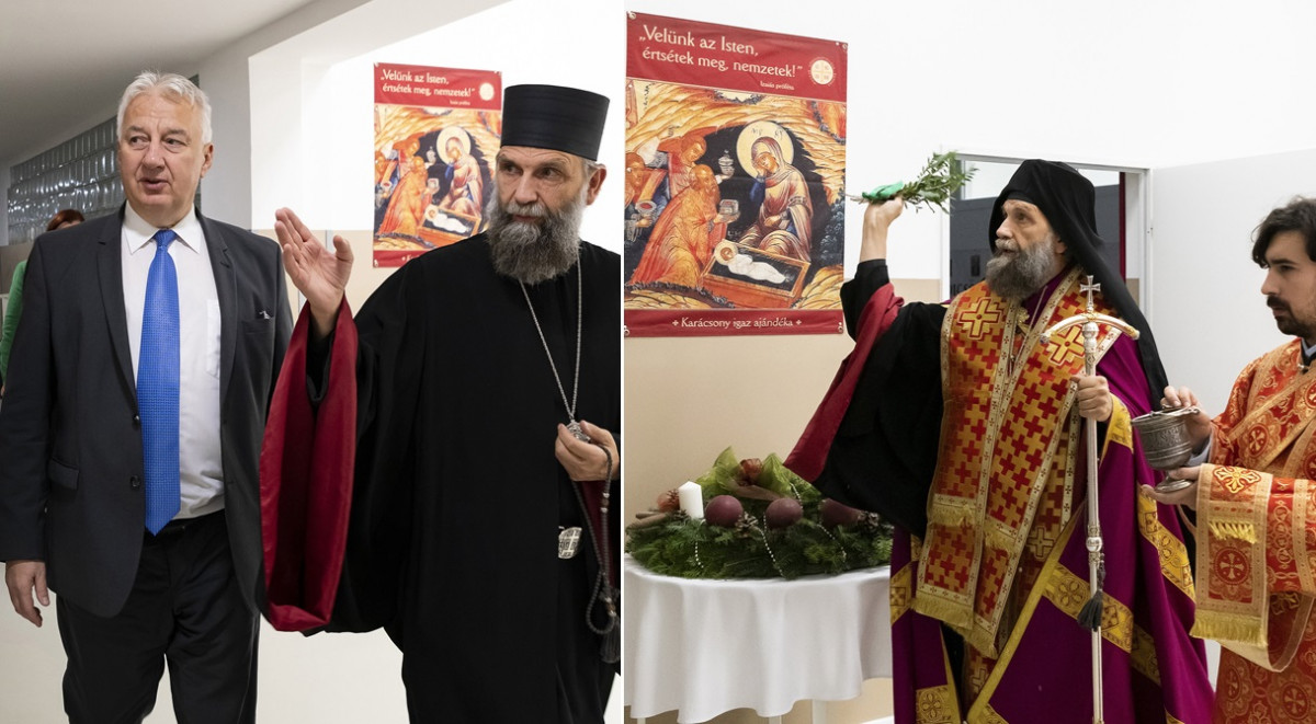 A debreceni Görögkatolikus Oktatási és Képzési Központ felújított épületének megszentelése