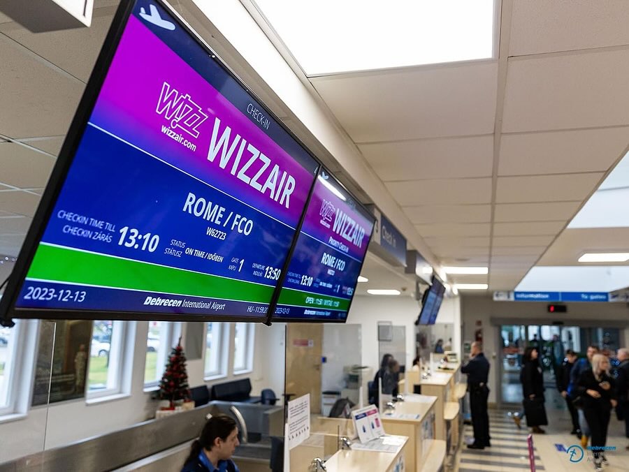 Wizz Air Debrecen római repülőjárat