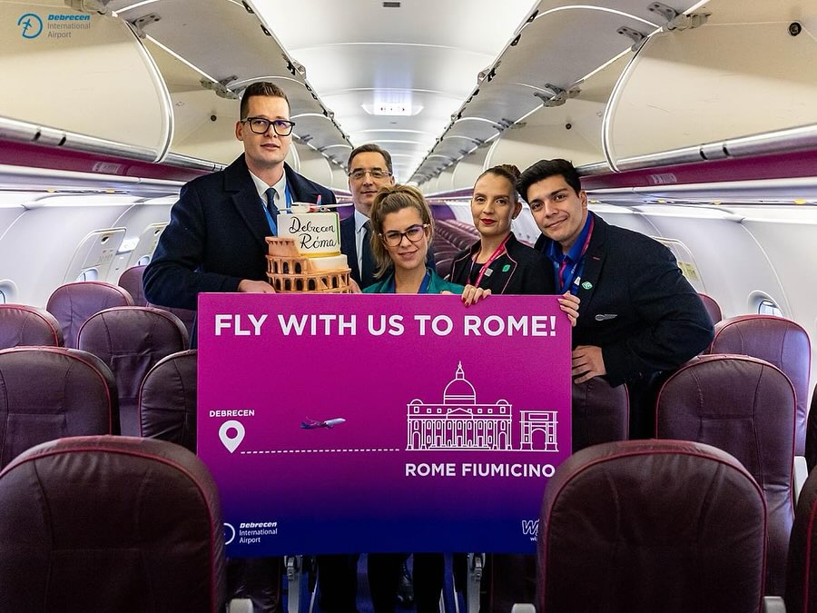 Wizz Air Debrecen római repülőjárat