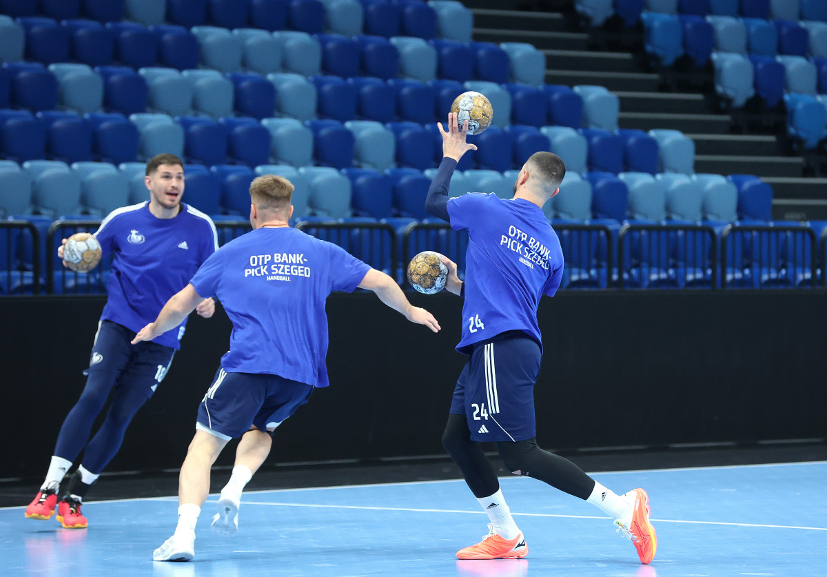 Szeged, OTP Bank Pick Szeged, kézilabda, edzés, Pick Aréna, sport