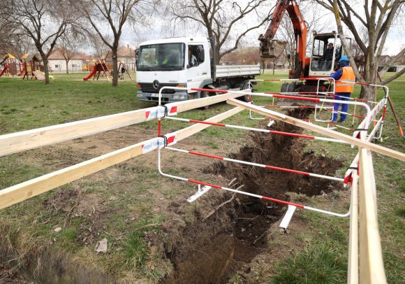 Szeged, önkormányzat, ivókút, telepítés, Tápé, Tanító tér