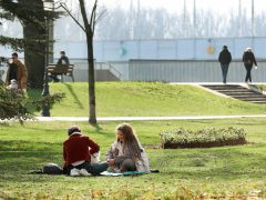 Szeged, tavasz, időjárás, február, séta, napsütés, Stefánia