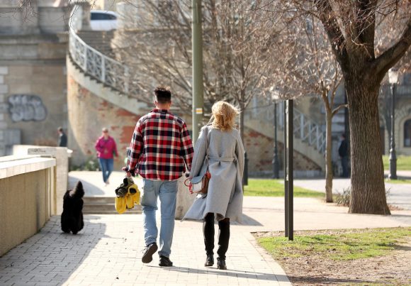 Szeged, tavasz, időjárás, február, séta, napsütés