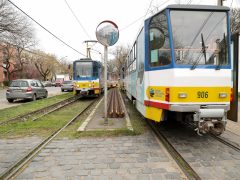 Szeged, villamos, sín, közlekedés, tömegközlekedés, 4-es villamosvonal, felújítás, Koromné Fenyvesi Rózsa, Makrai László, Petőfi Sándor sgt.