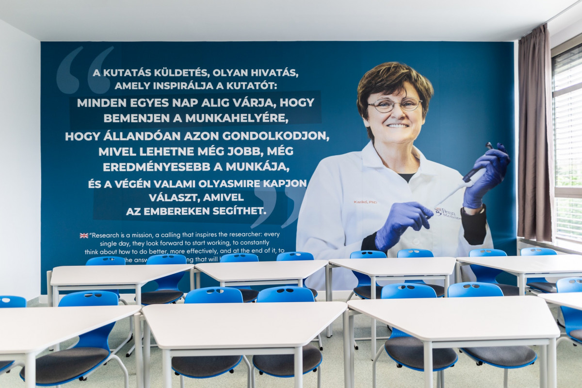 Karikó Katalinról neveztek el egy tantermet a Semmelweisen