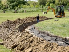 Szeged, Szőreg, futókör, építés, Monti Sándor park, Avramov András