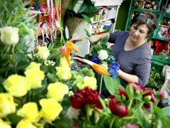 Szeged, Anyák napja, virágcsokor, virág, virágüzlet, Szanka Mária