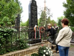 Szeged, Bálint Sándor, megemlékezés, koszorúzás, Mátyás tér, szobor