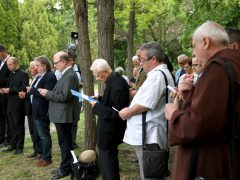 Szeged, Bálint Sándor, megemlékezés, koszorúzás, Mátyás tér, szobor