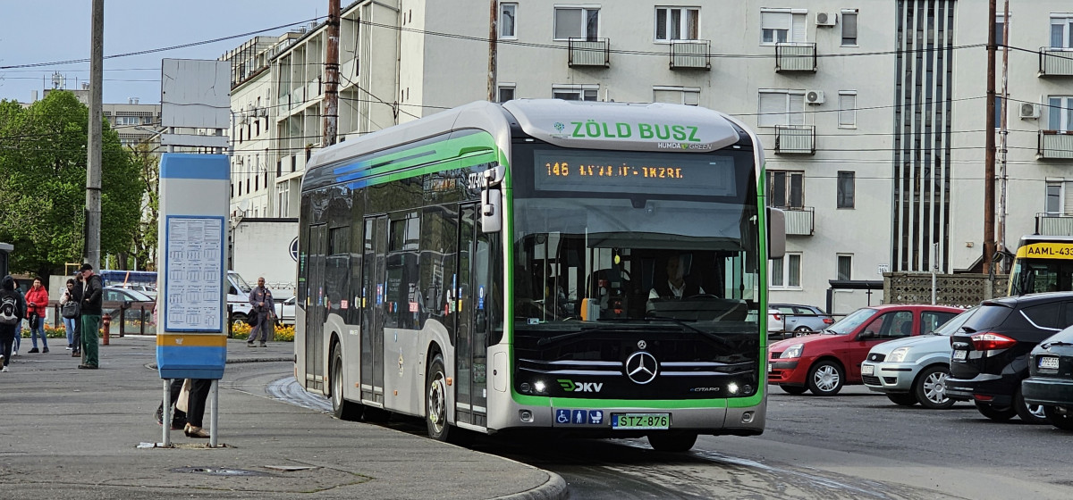 zöld busz