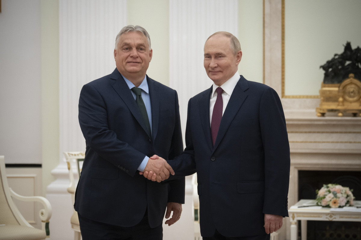 Orbán Viktor és Vlagyimir Putyin Moszkvában