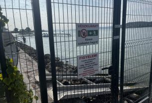 Lezárták a szántódi strandot