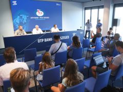 Szeged, CsakElőre2025, sajtótájékoztató, OTP Bank Pick Szeged, kézilabda, Jim Gottfridsson, sport